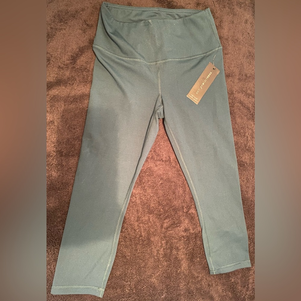 Yoga-lic-ious- Lux Deep Jade Leggings Brand New! Never Worn!